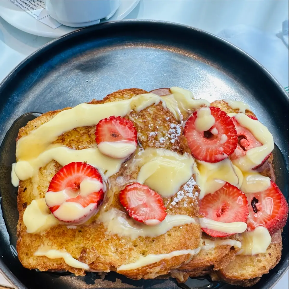 Custard Dipped Challah French Toast