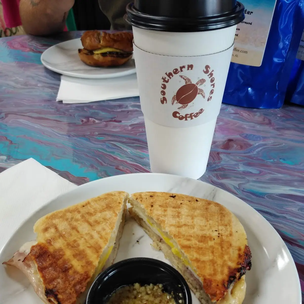 Ham Egg and Cheese Panini