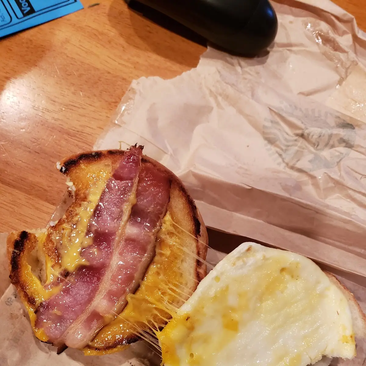 Bacon Gouda & Egg Breakfast Sandwich