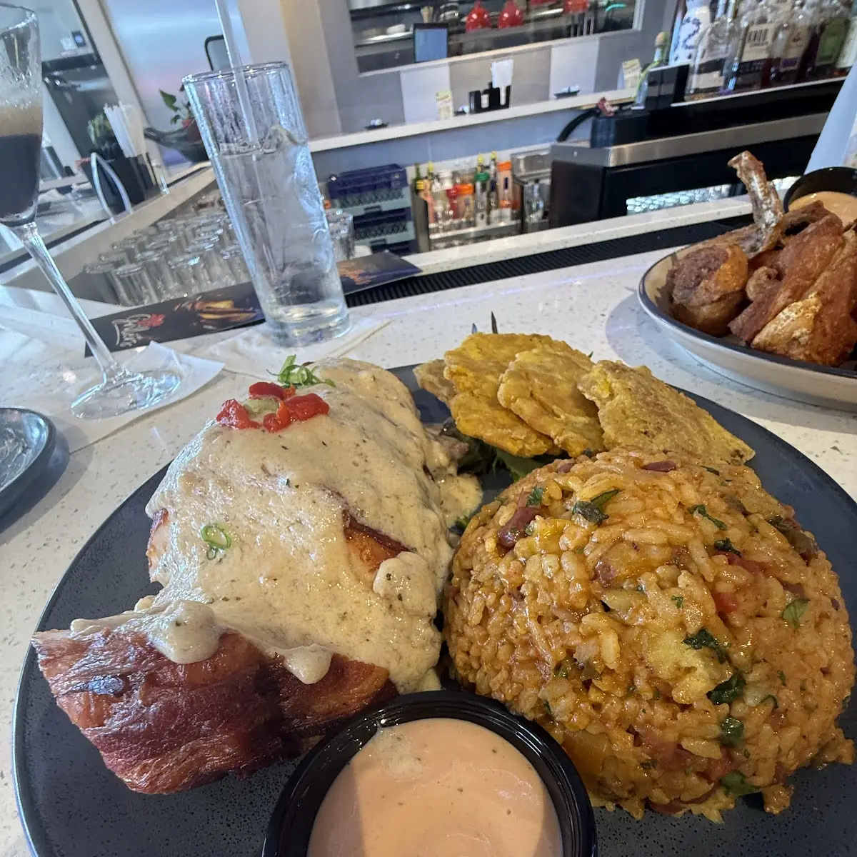 Pechuga Rellena Arroz Mamposteao