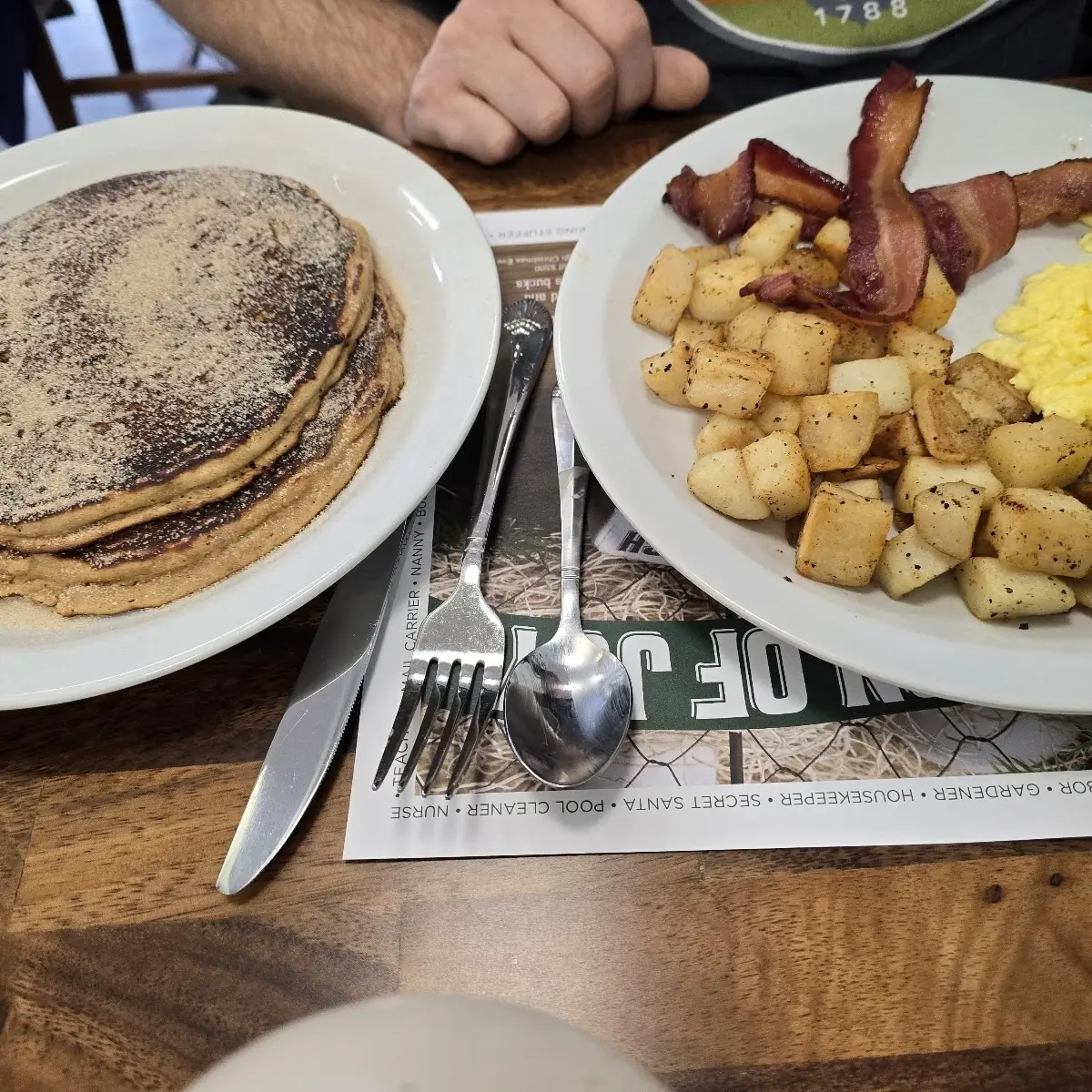 Apple Cider Donut Pancakes with Combo