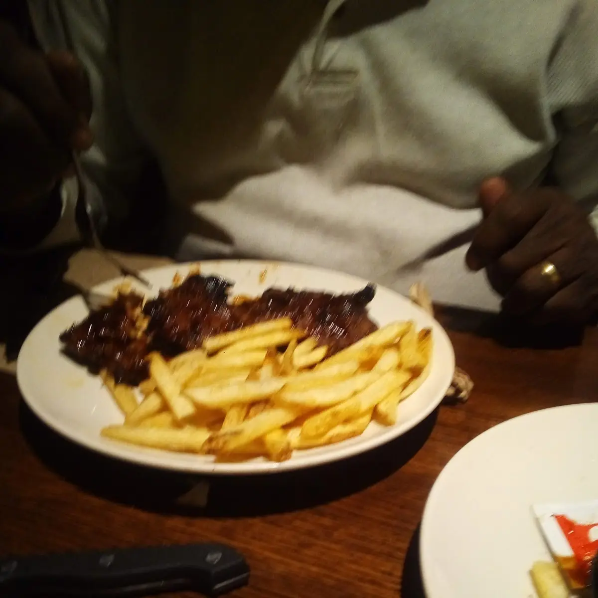 Baby Back Ribs and Fries