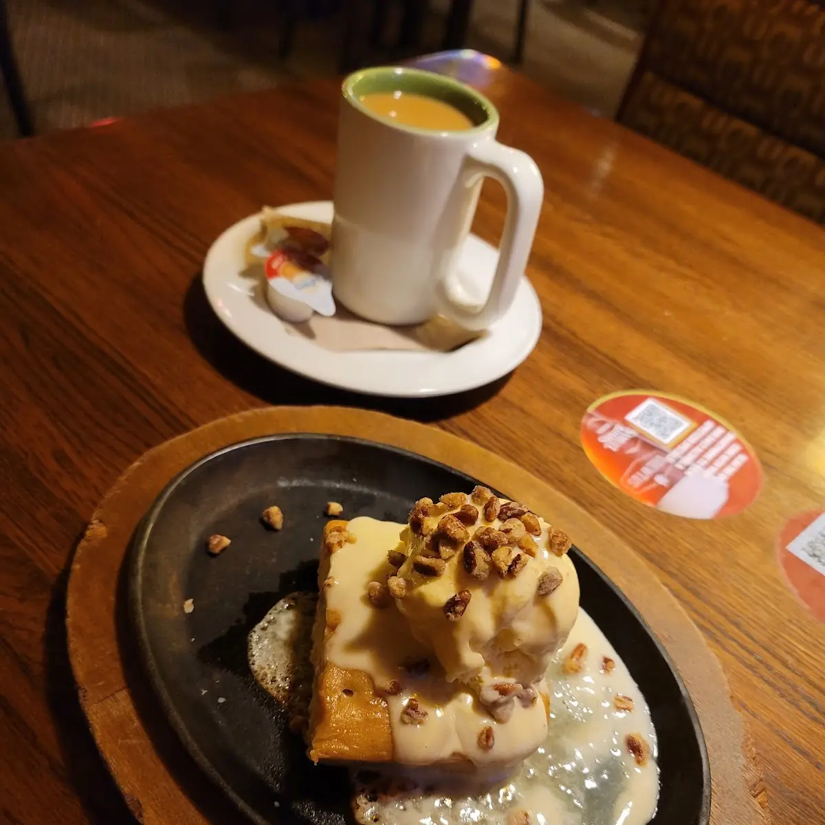 White Chocolate Brownie a La Mode