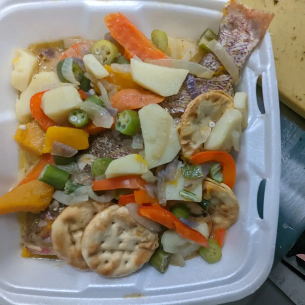 Steam Snapper Fish