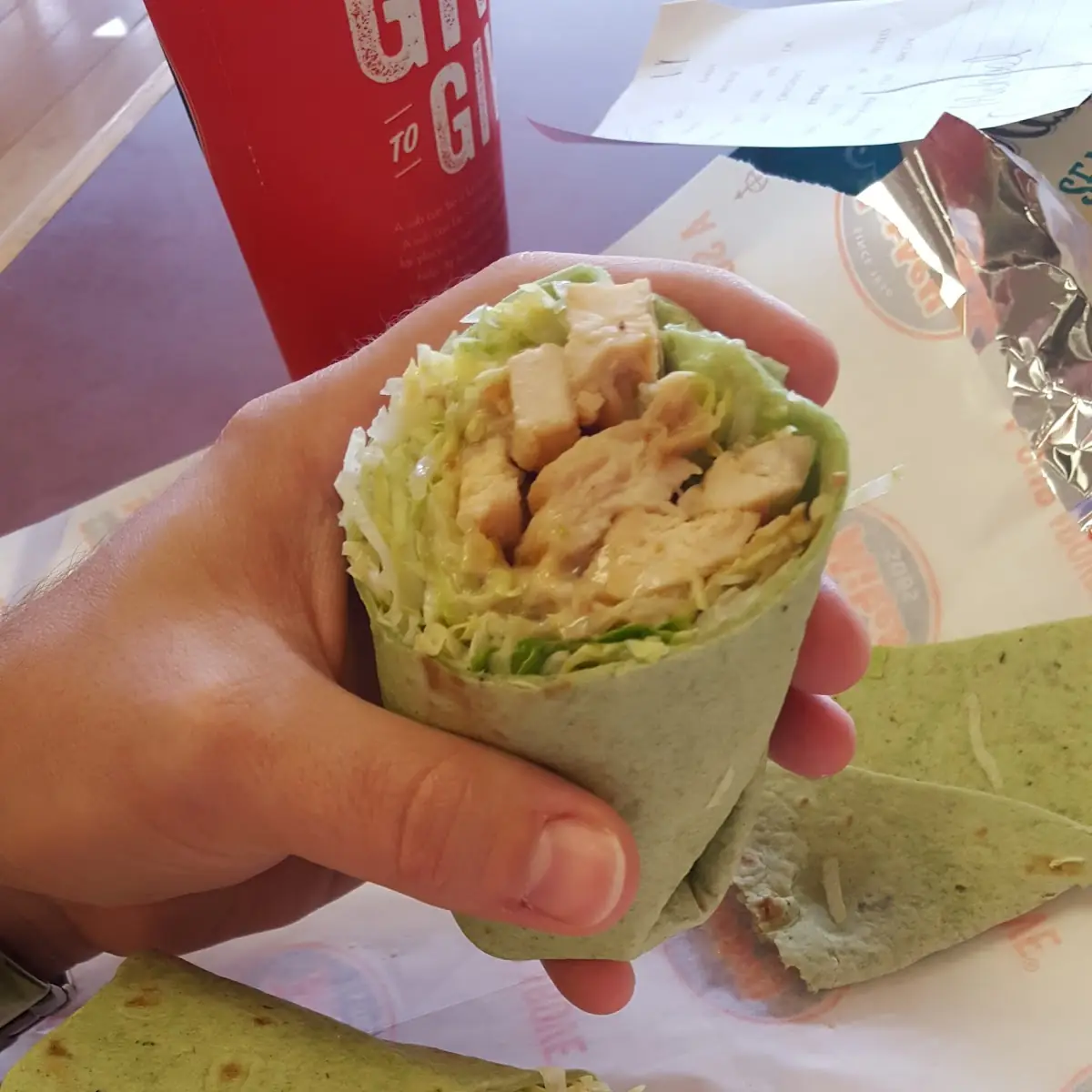 Grilled Chicken Caesar Wrap