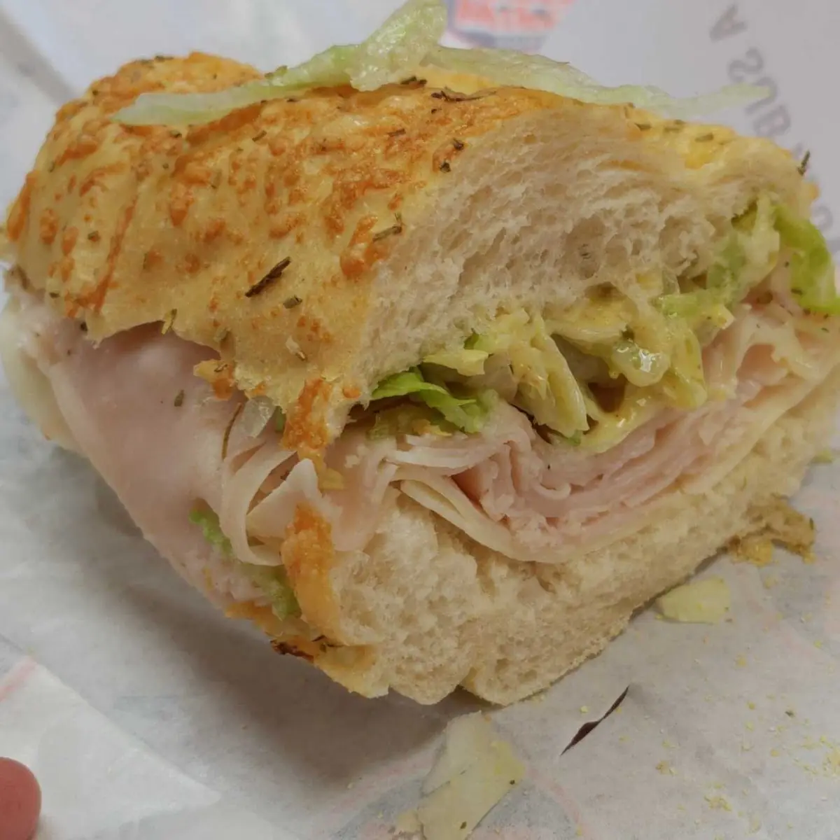 Turkey on Rosemary Parmesan Bread
