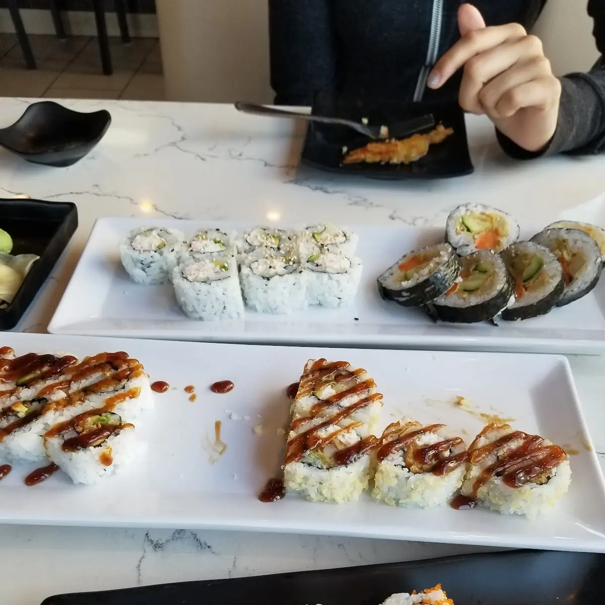 California Roll Alaska Roll Vegetable Tempura Eel Roll