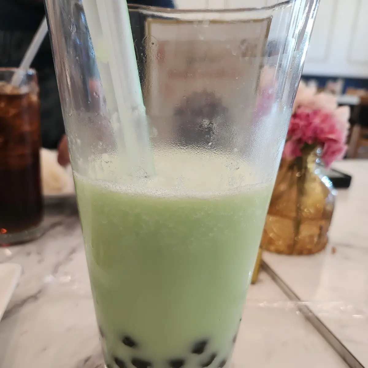 Iced Green Tea Latte