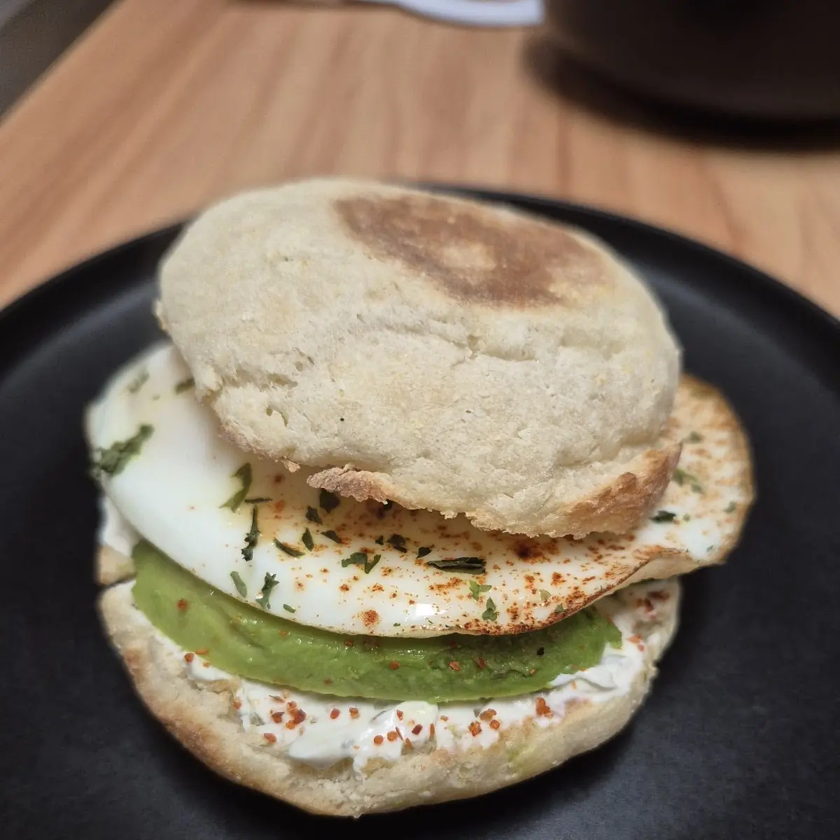English Muffin with Avocado