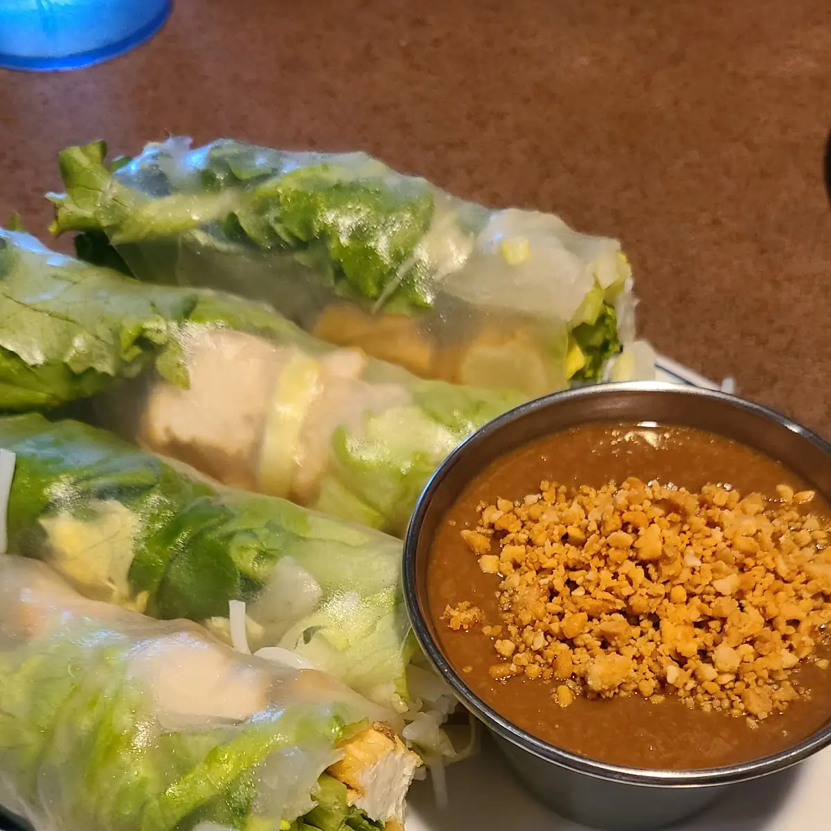 Fresh Spring Rolls with Peanut Sauce