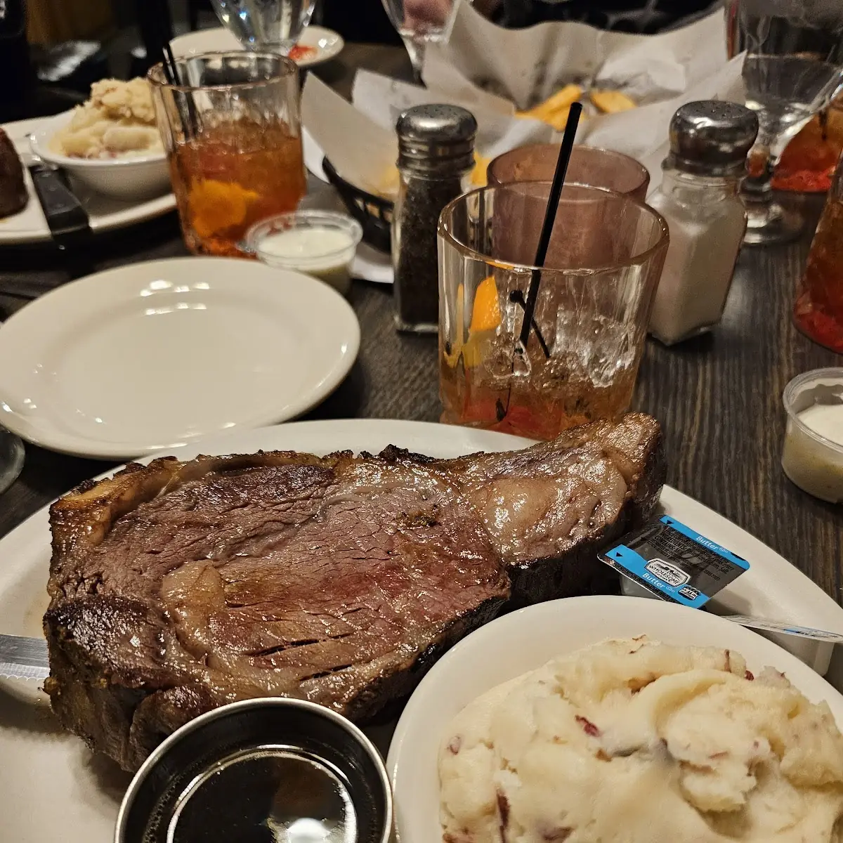 Prime Rib with Garlic Mashed Potatoes