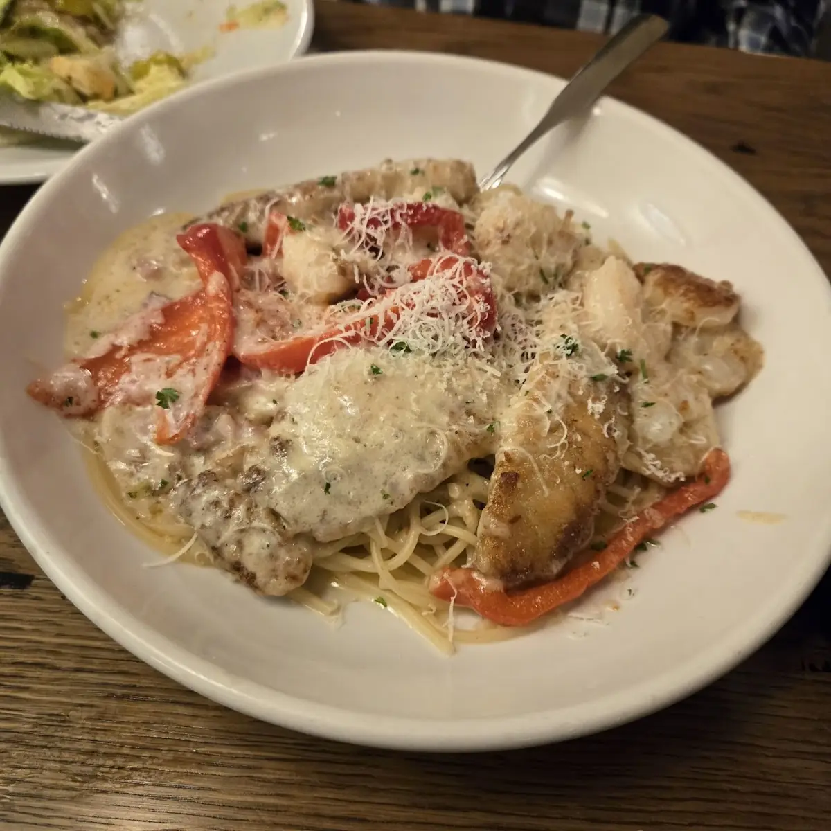 Chicken & Shrimp Carbonara