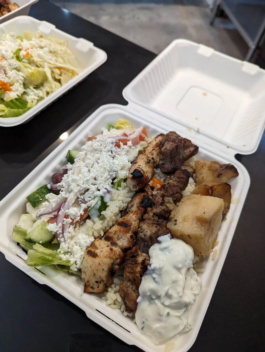 Chicago Style Gyros Dinner Beef & Lamb, Aristos Souvlaki & Gyros
