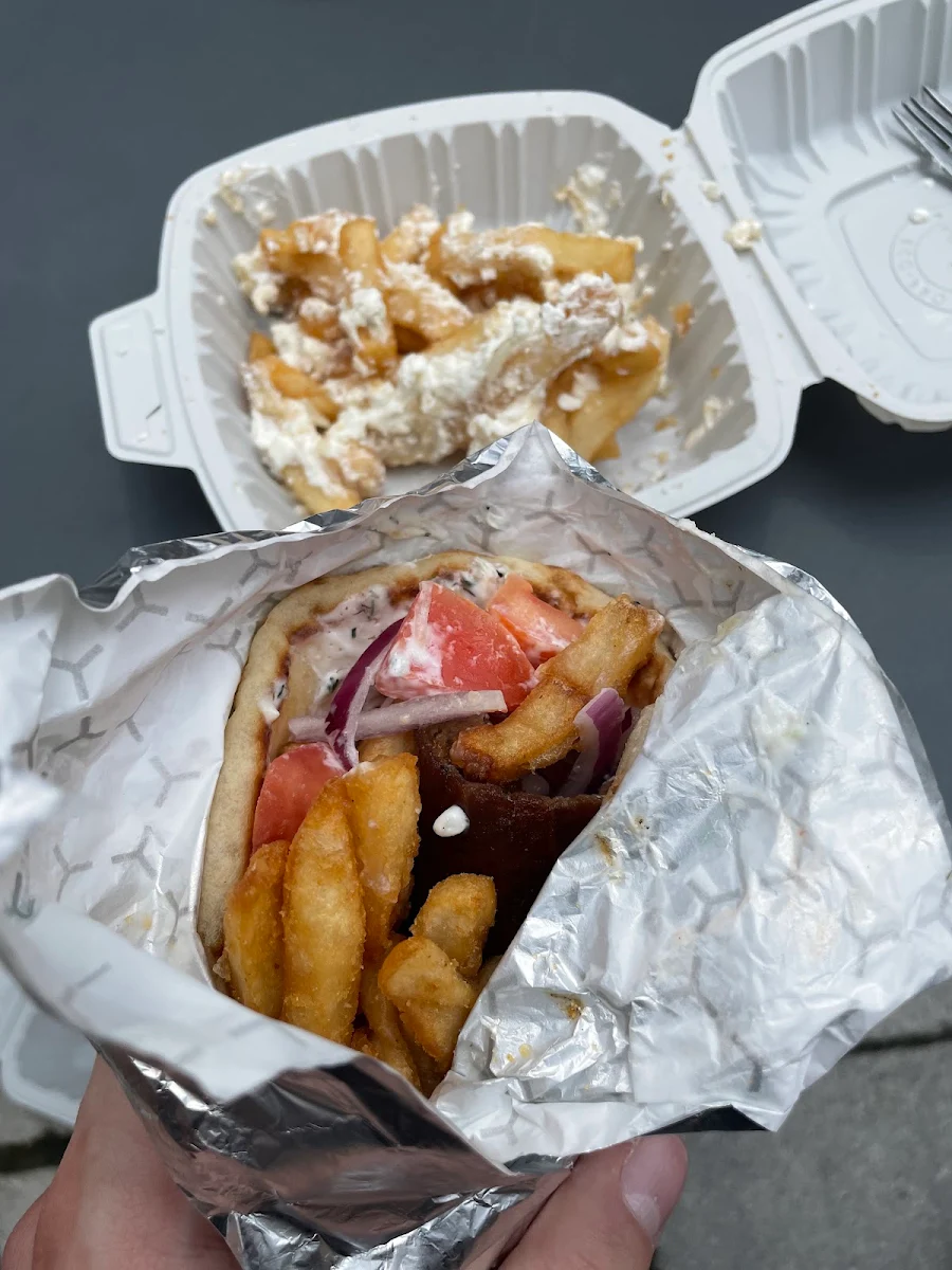 Gyros with Greek Fries, Aristos Souvlaki & Gyros