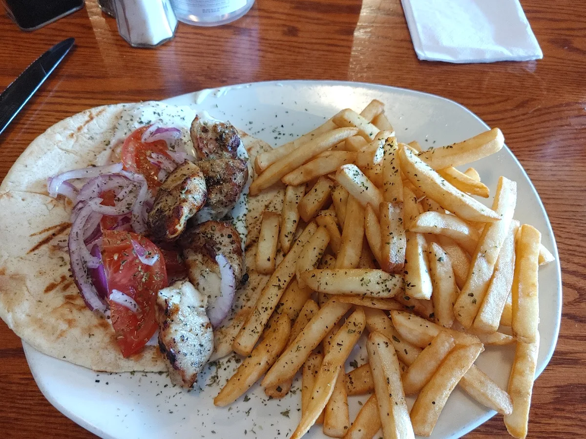 Souvlaki and Fries