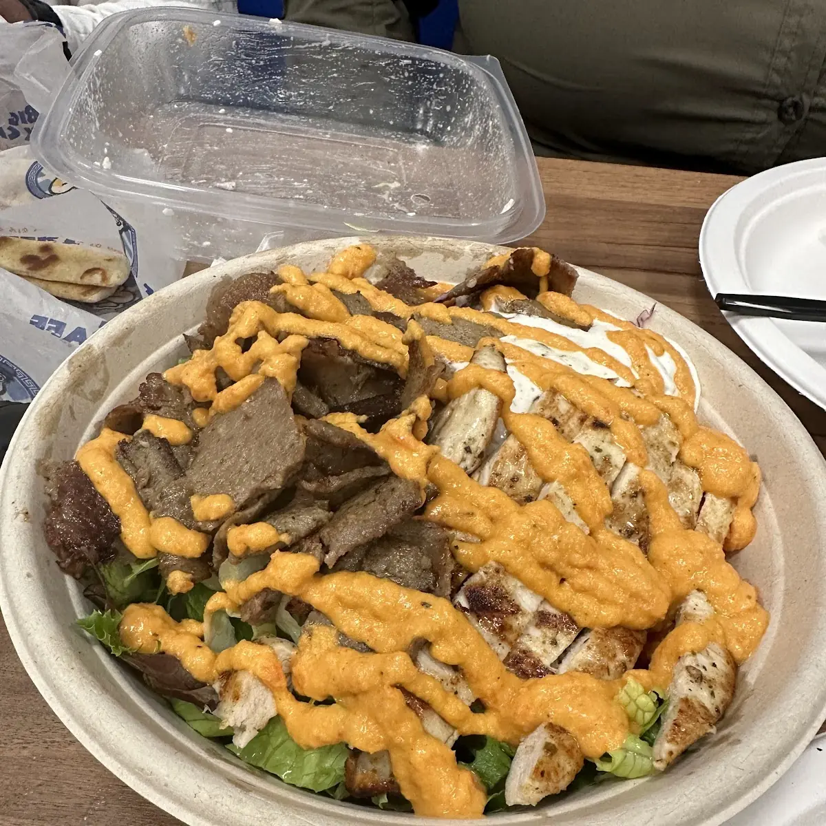 Combo Gyro and Chicken Bowl