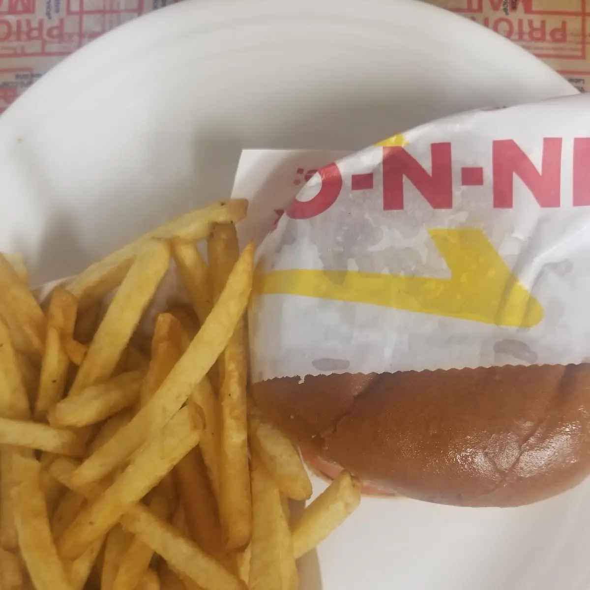 Standard Burger and Fries