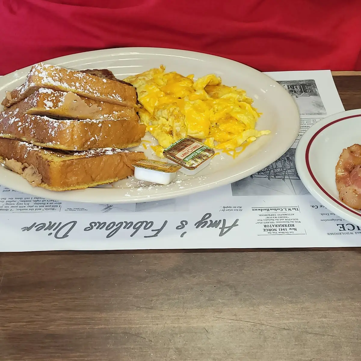 French Toast Scrambled Eggs with Cheese