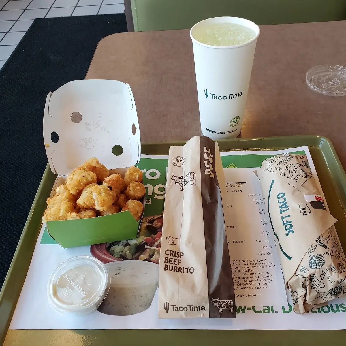 Crisp Bean Burrito Combo