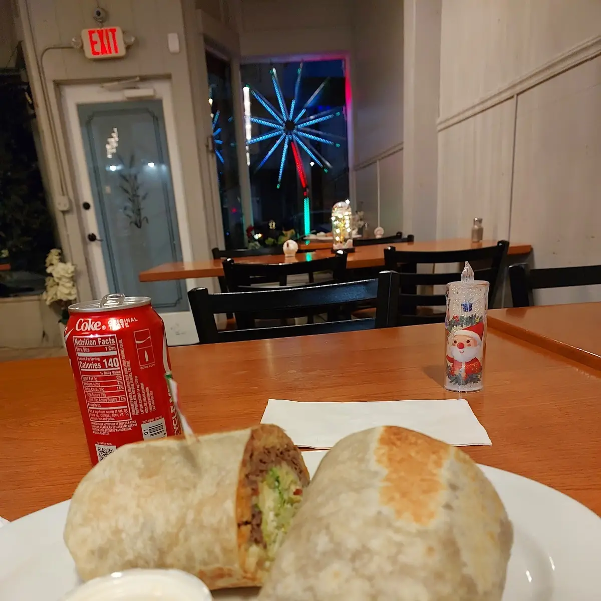 Beef Burrito& Coke