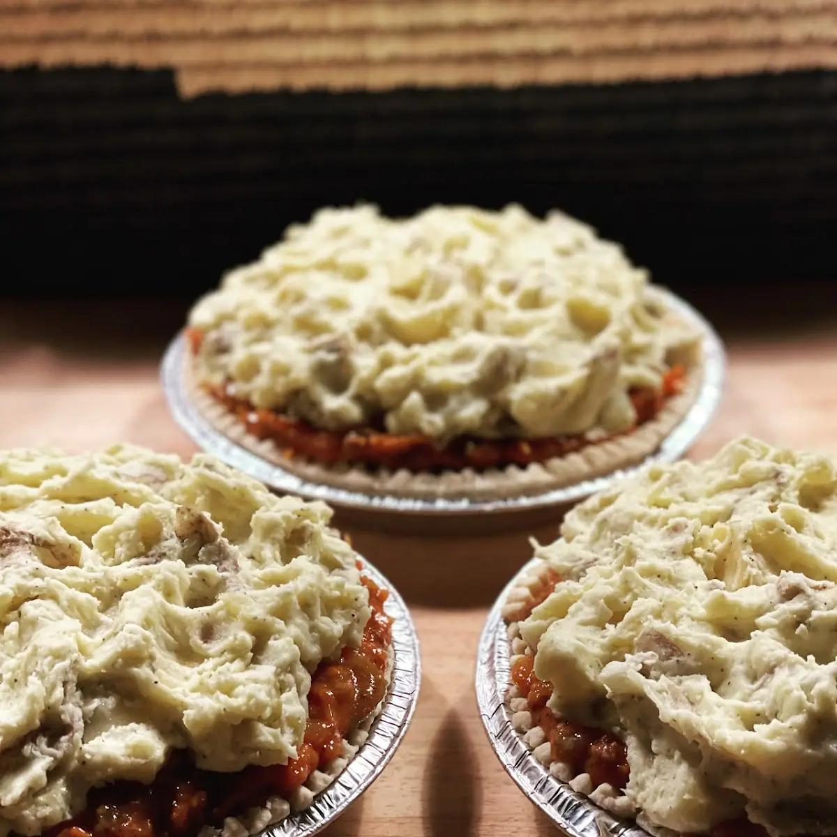 Unbaked Brisket Mac Pot Pie
