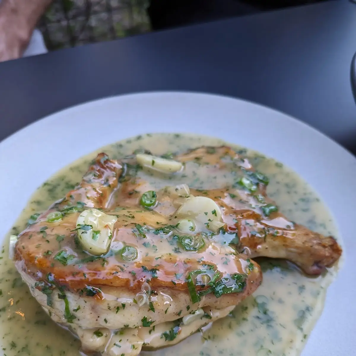 Heritage Pork Chop Au Poivre
