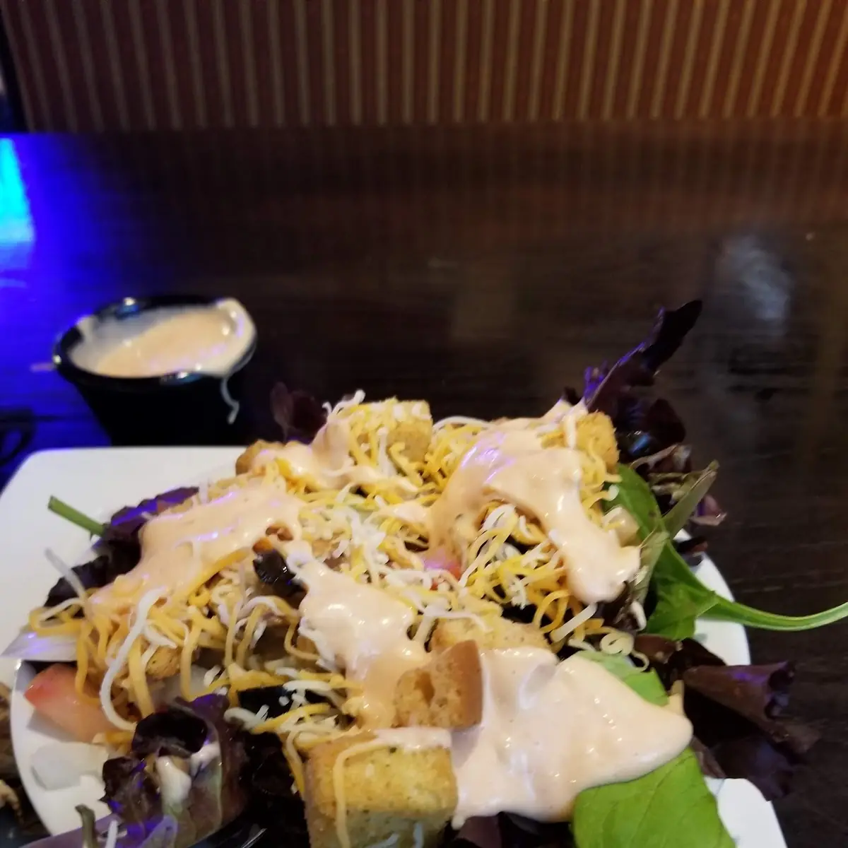 Side Salad with Thousand Island Dressing
