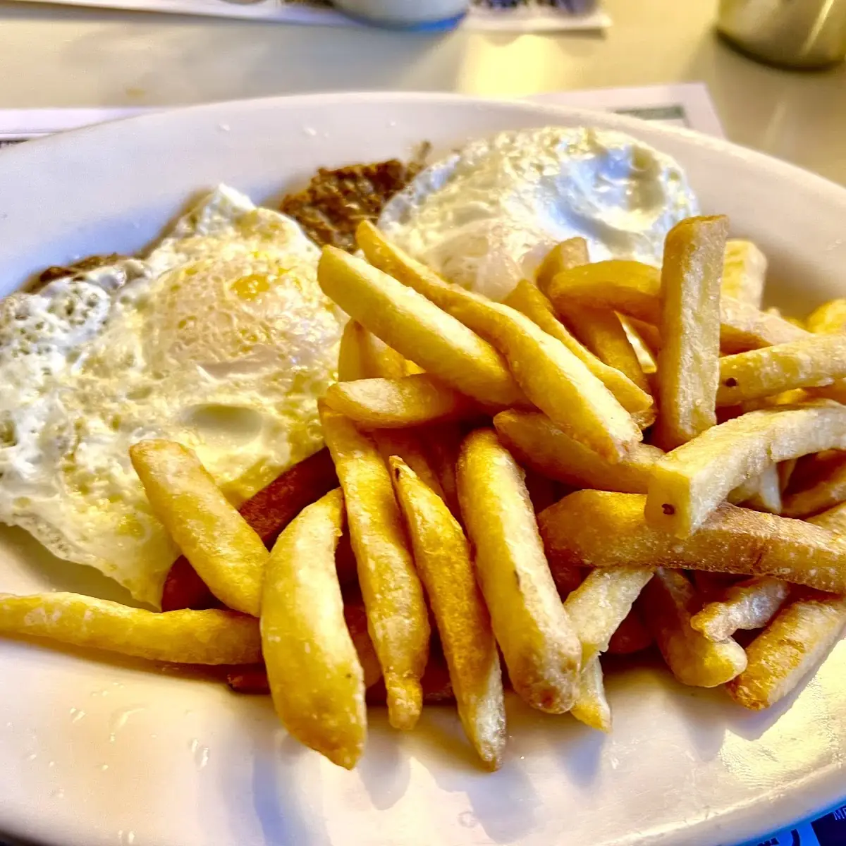 Two Eggs over Easy with Fries