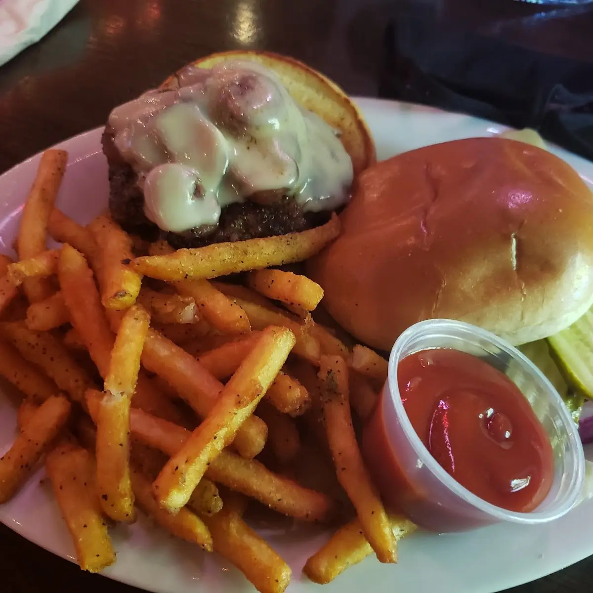 Mushroom Swiss Burger