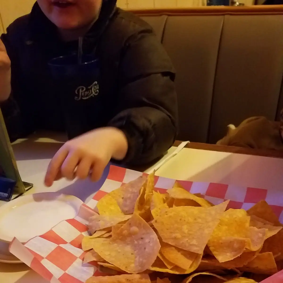 Chips and White Cheese Sauce