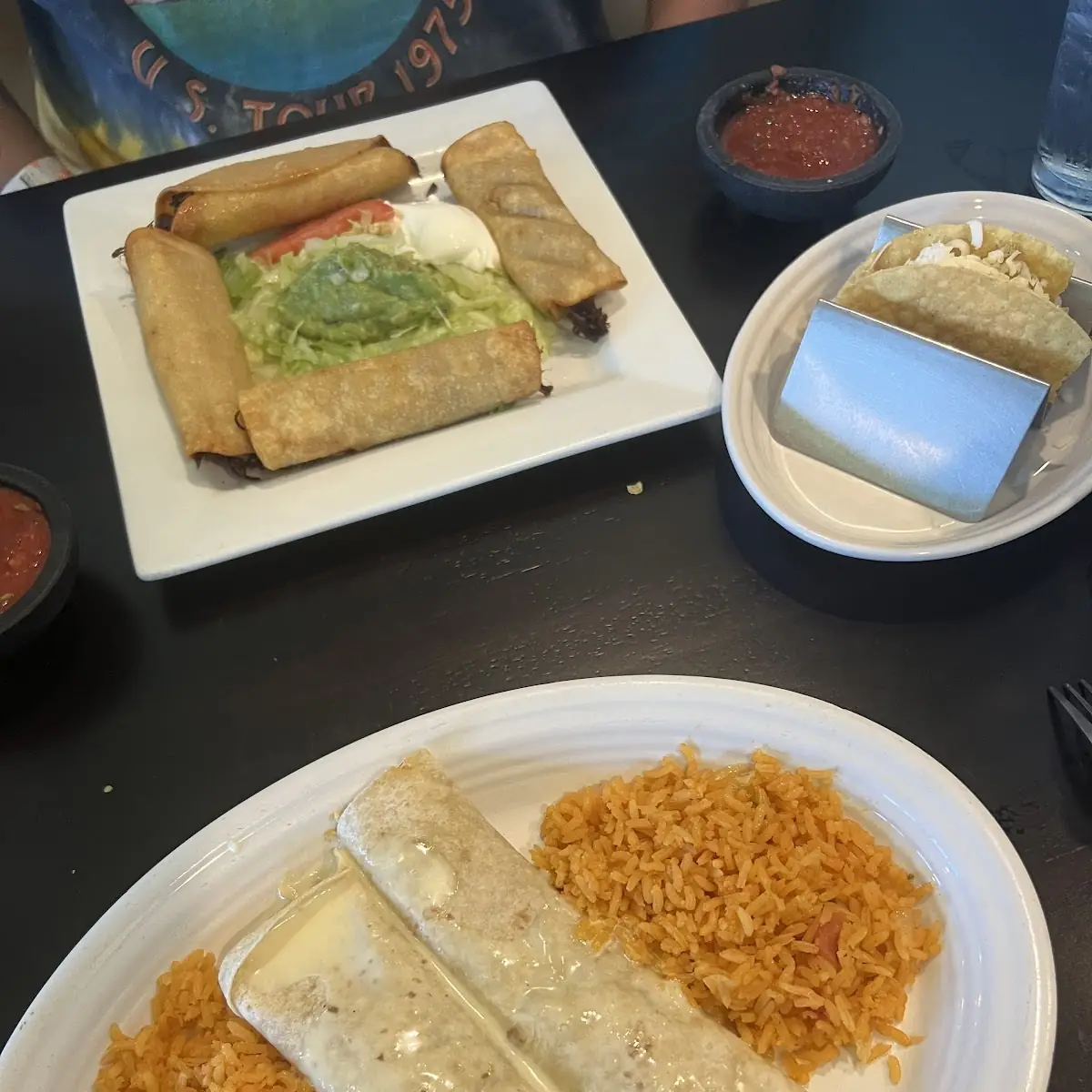 3. Veg #3 One Bean Burrito, 1 Cheese Quesadilla and 1 Bean Chalupa