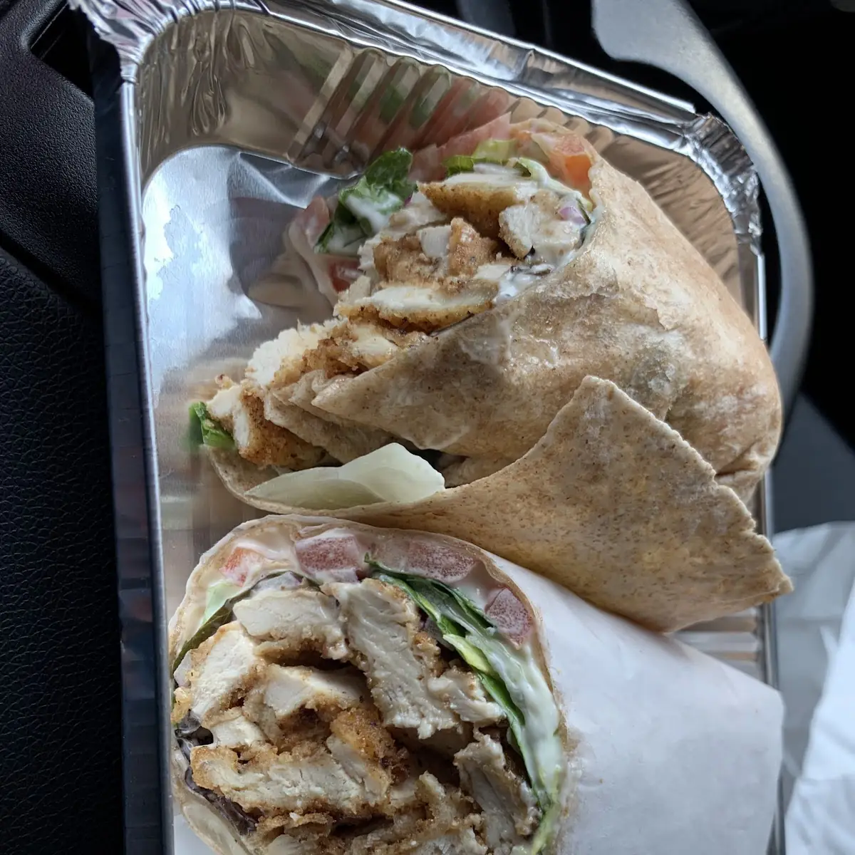 Chicken Cutlet Wraps