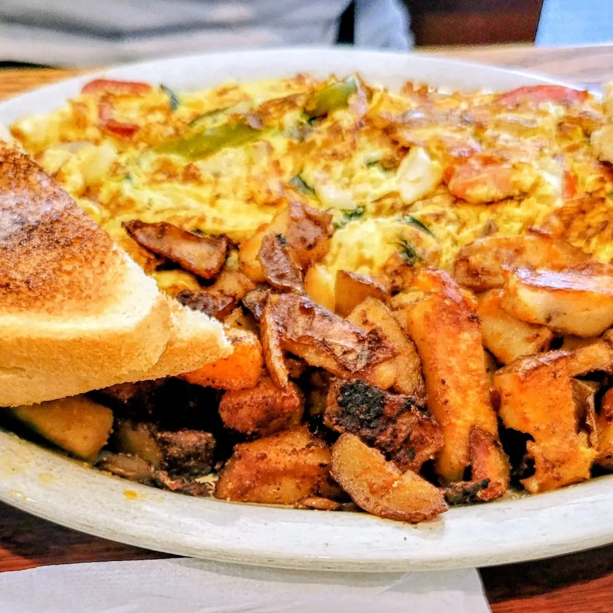 Veggie Omelette and Home Fries