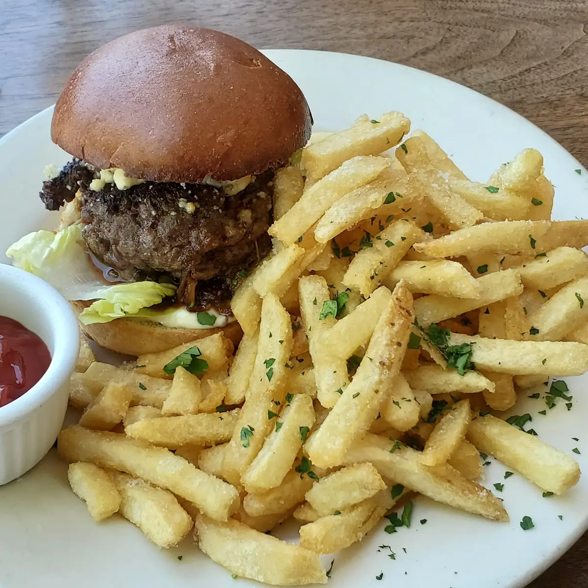 Hamburger with Blue Cheese