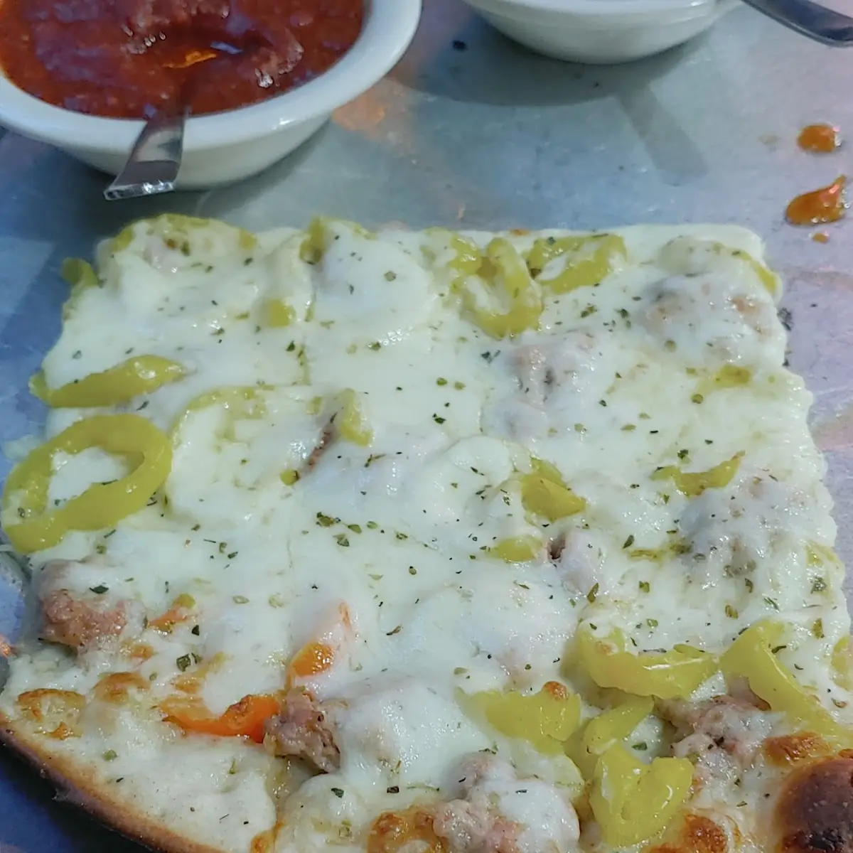 Pizza Fries with Banana Peppers