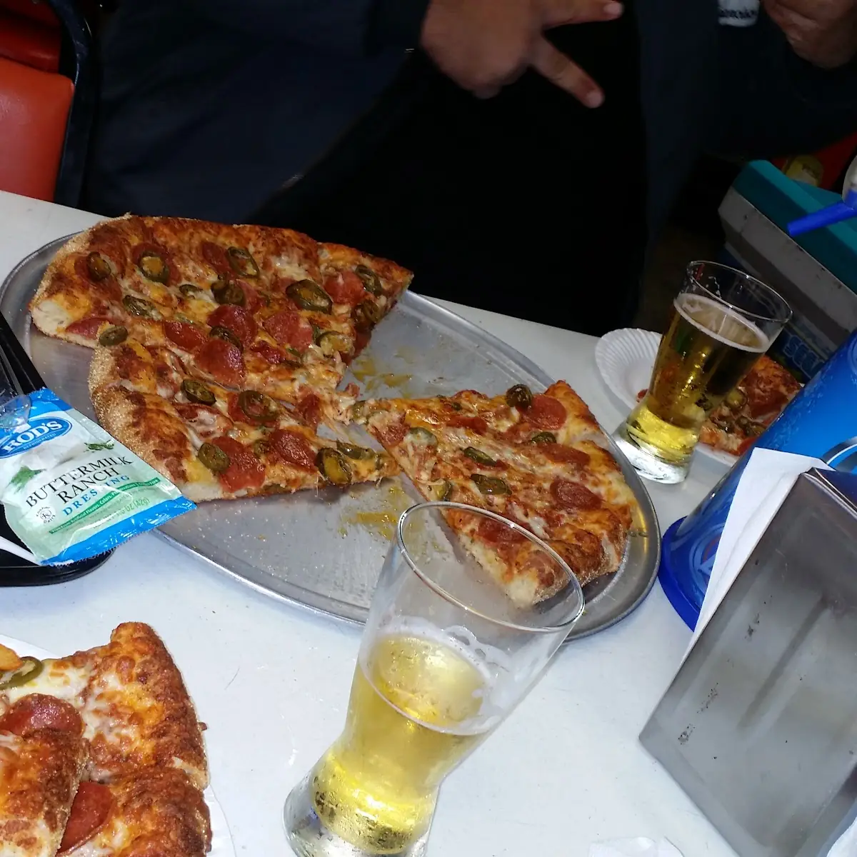 Pepperoni Pizza and Soda