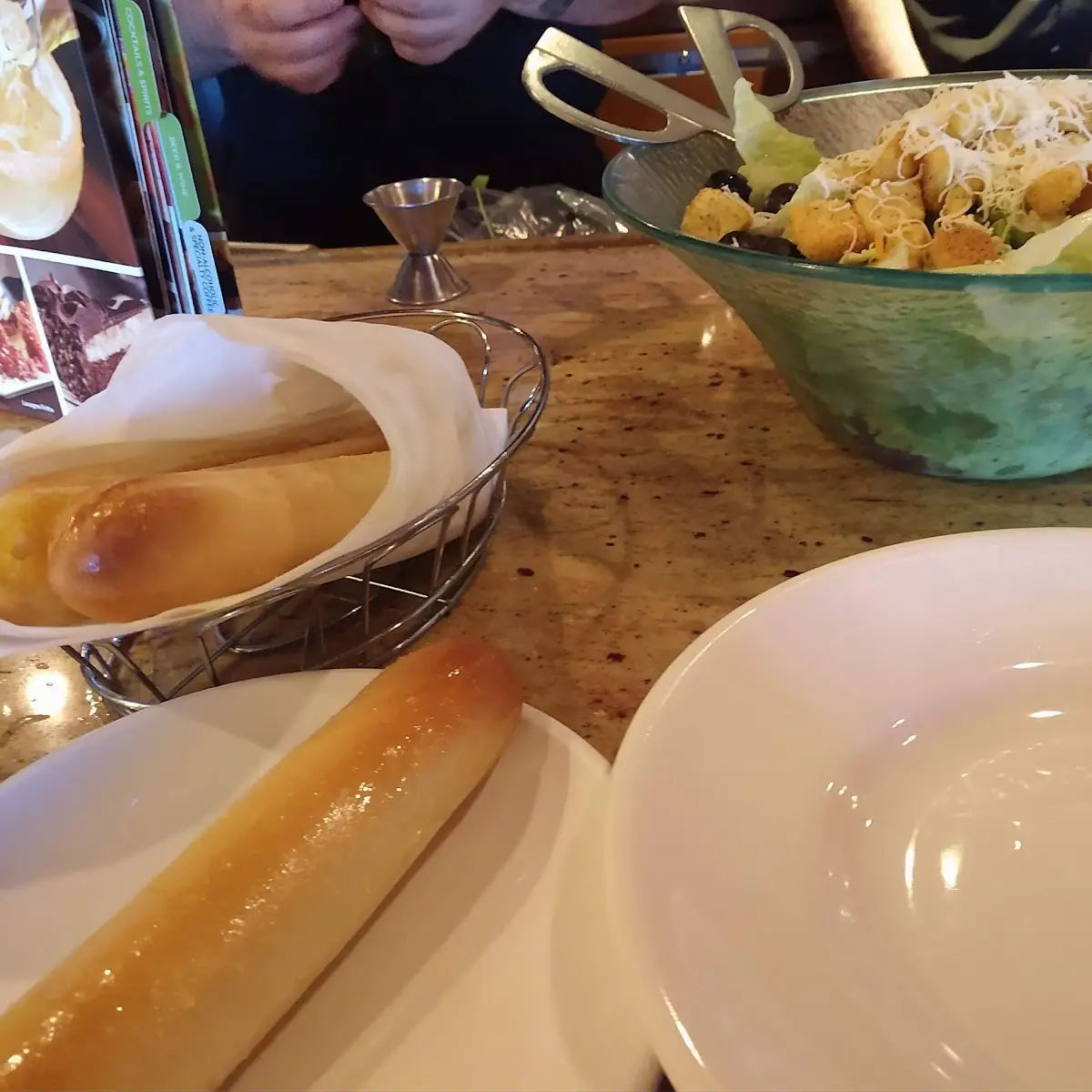 Salad and Bread Sticks