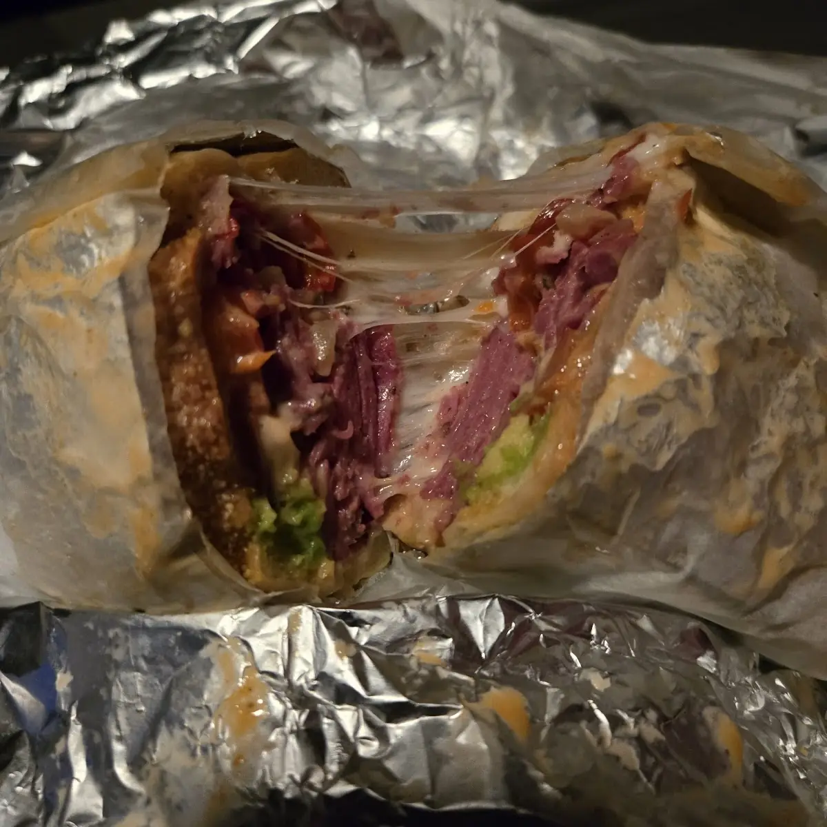 Two Eggs Cheese w Pastrami or Roast Beef