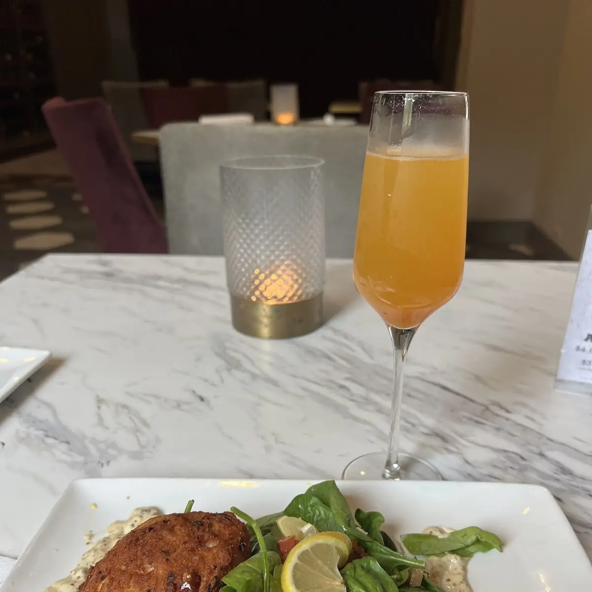 Crab Cake with Salad
