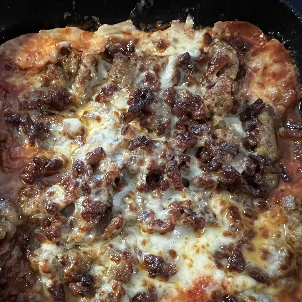 All Meat Pizza Bowl