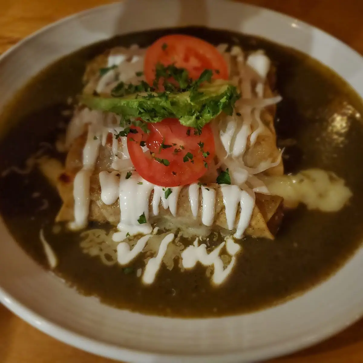 Cheese and Potatoes Enchiladas, Zapoteca