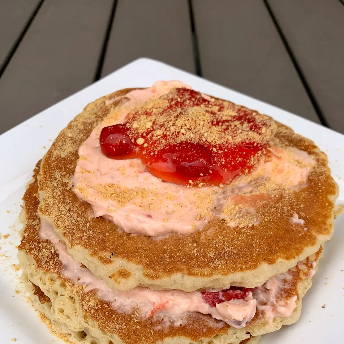 Strawberry Cheesecake Pancake Special
