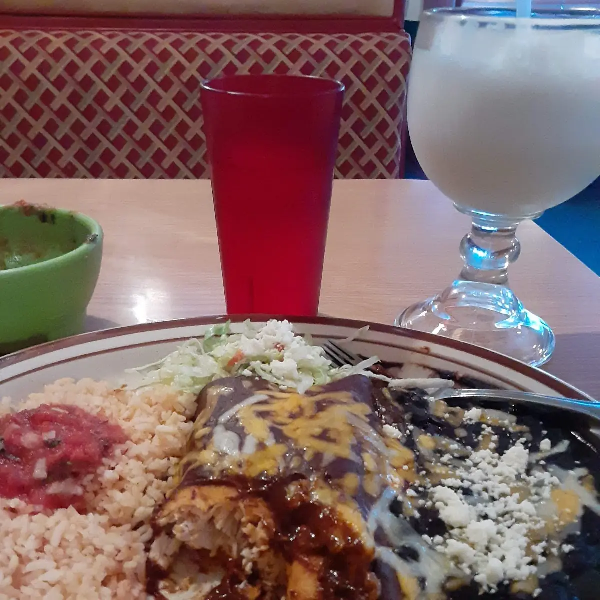 Chicken Enchiladas in Mole Sauce