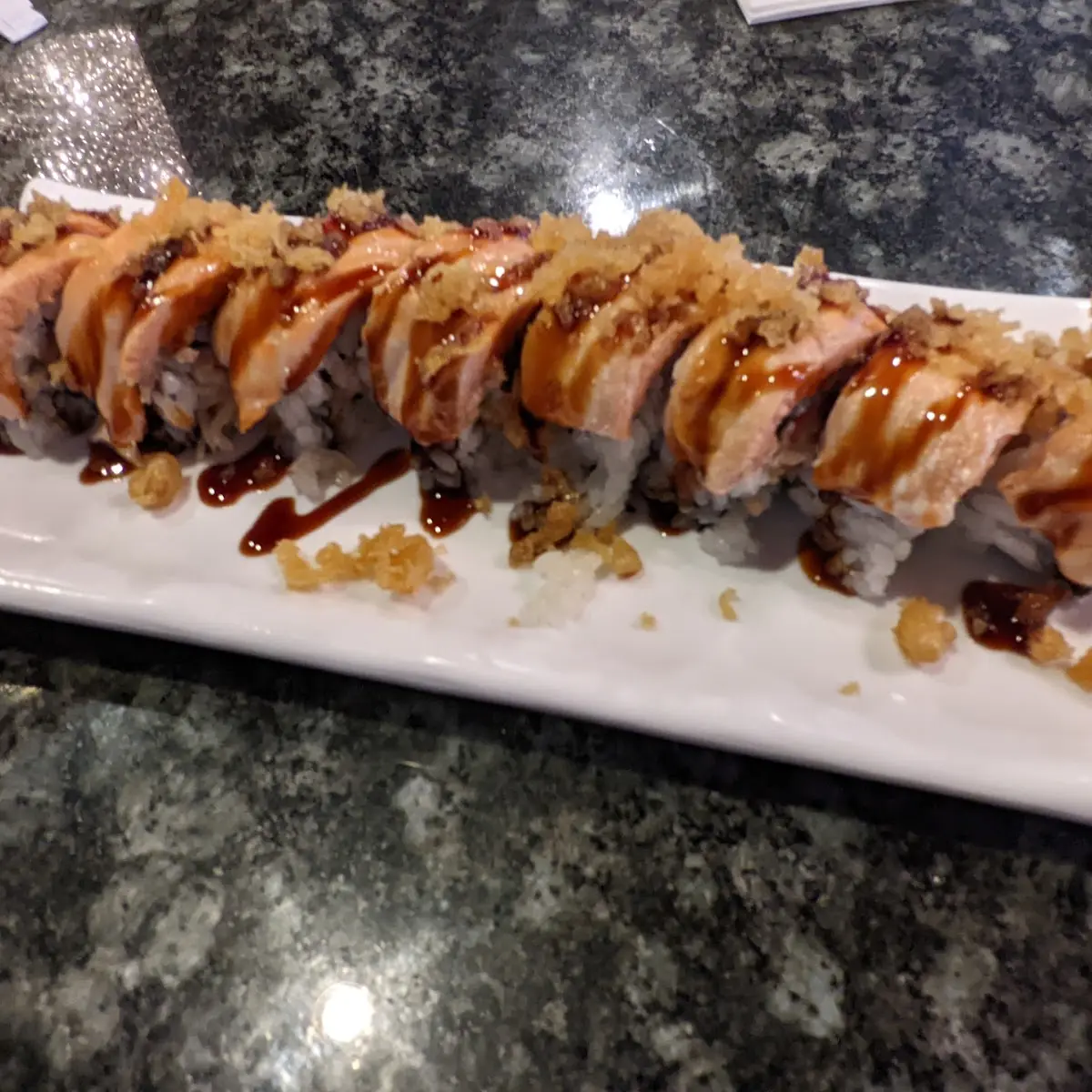 BBQ Salmon Dynamite Roll