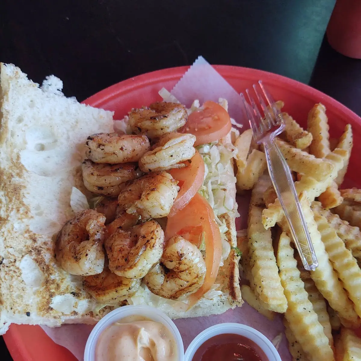 Grilled Shrimp Poboy