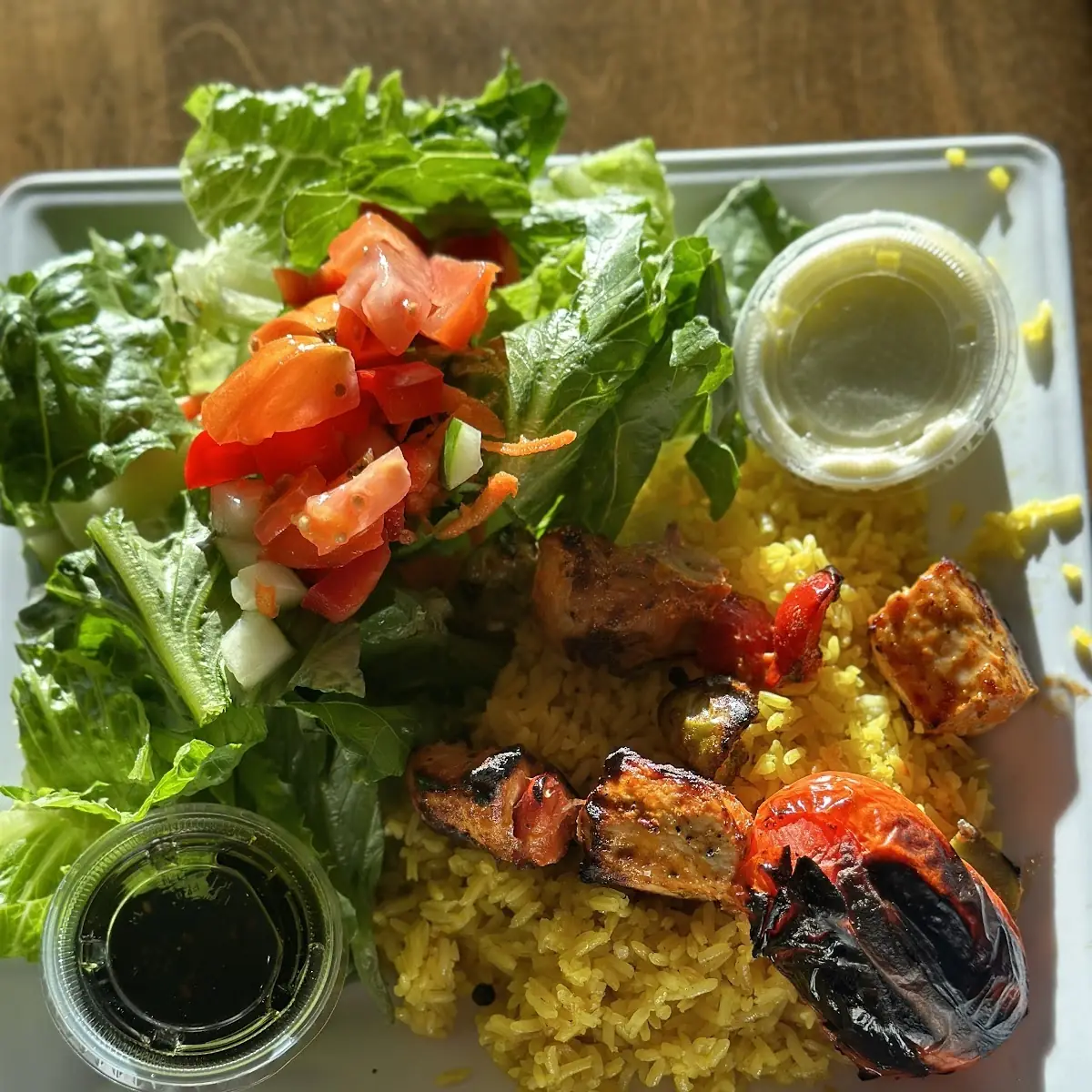 Chicken Kabob Entrée