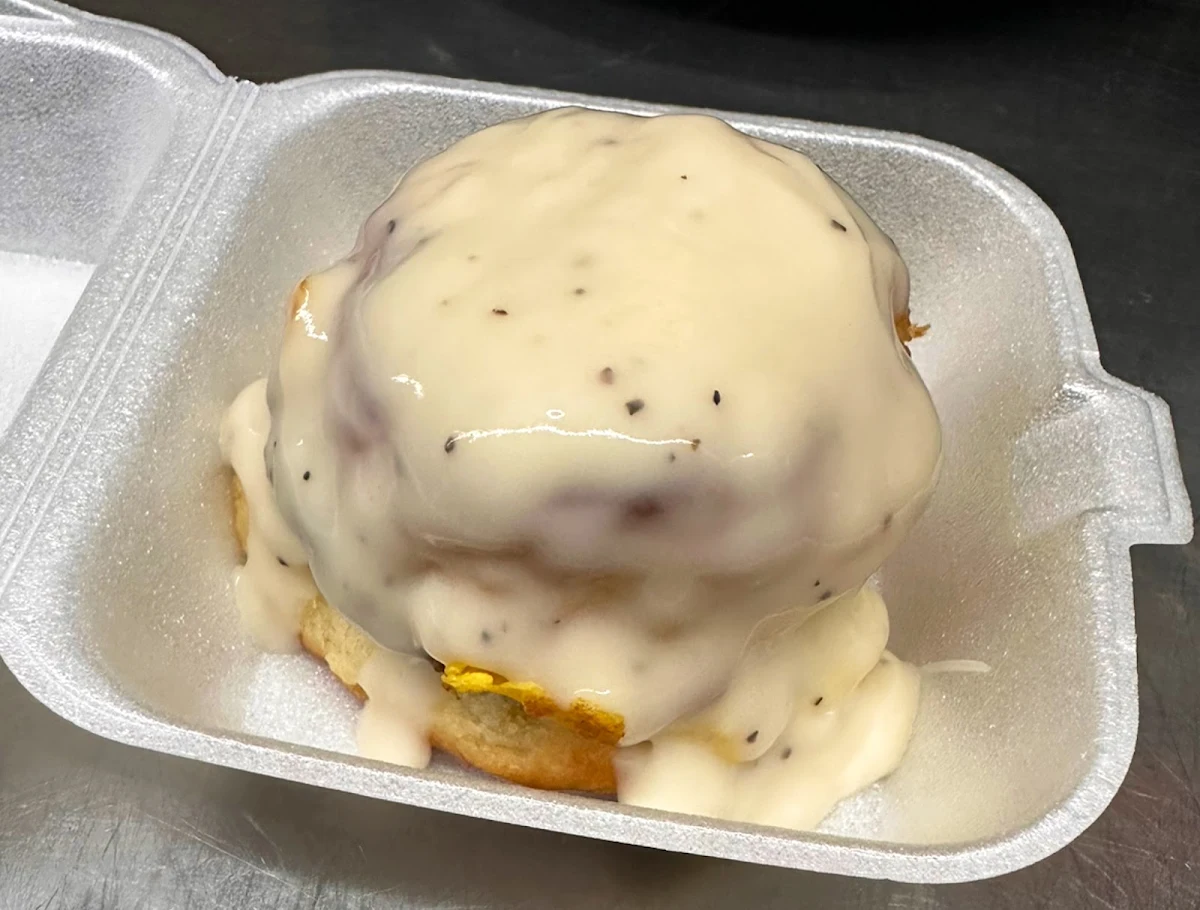 Sausage Egg Cheese Biscuit with Gravy