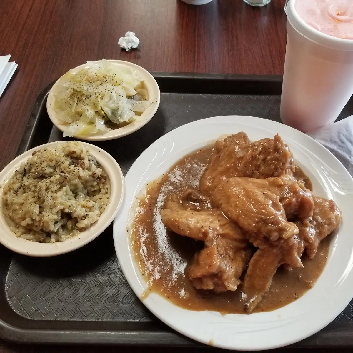 Smothered Chicken Wings