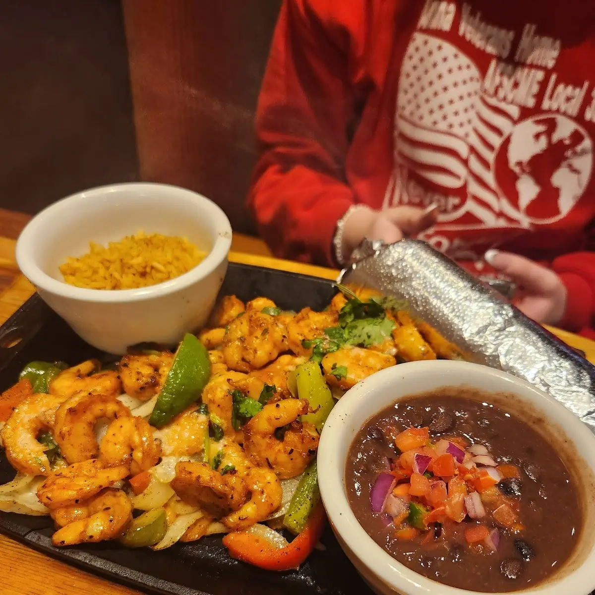Shrimp Fajitas