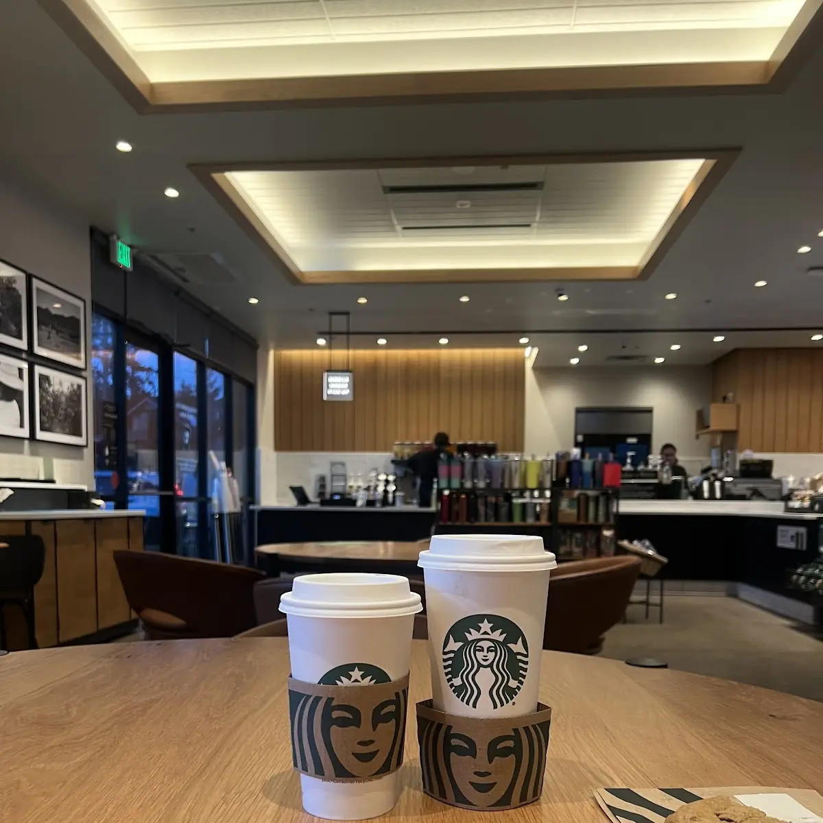 Hazelnut Latte and Caramel Brûlée Latte